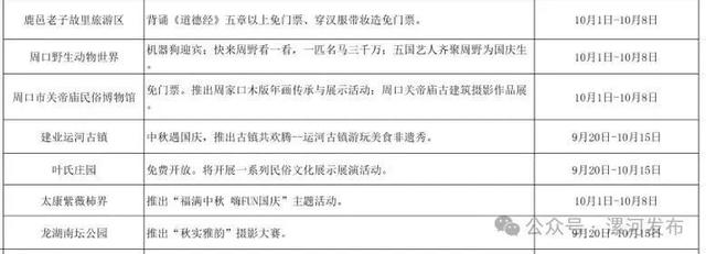 免票！半价！河南国庆假期超全攻略来了