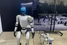 “机器人、机器狗进家庭”受关注：有妈妈想买机器狗帮孩子背书包上学，业内人士称执行复杂任务还需较长时间图片