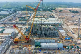广西石化转型升级项目进入设备安装阶段图片