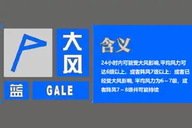 陕西省气象台发布大风蓝色预警信号图片