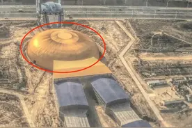 兰州一地现巨型“怀孕”擎天柱，回应：系在建影视城图片