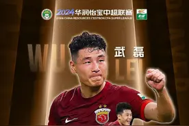出战30场打进34球，武磊蝉联中超最佳球员称号图片