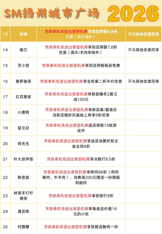 北京飞扬州，“吃喝玩乐”大礼包来啦！