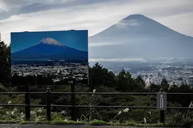 日本富士山特色“雪顶”迟迟不来 打破130年最晚纪录图片