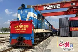 国内容积最大的50英尺集装箱投用铁路货运图片