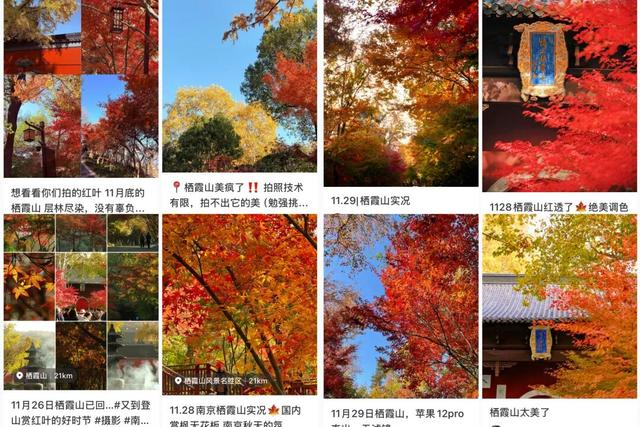 此时此刻，最美的栖霞山！