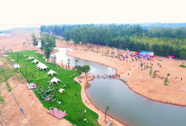 息县：淮河金沙滩 文旅新地标