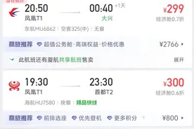 除夕当日从三亚出发机票降价，飞北京、杭州最低价仅两百多元图片