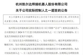 V观财报｜凯尔达实控人之一王三友病逝图片