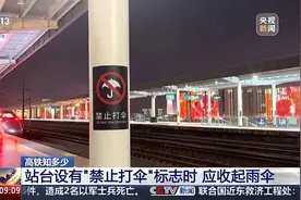 高铁站台打伞有触电风险？官方回应→图片