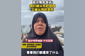 加沙难民哭诉：我们到底能去哪儿？图片