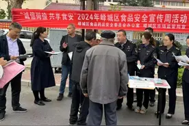 峄城区坛山街道开展“诚信尚俭 共享食安”食品安全宣传周活动图片