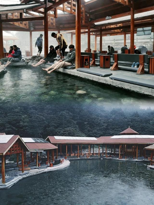 雪山下泡个汤，甘孜冬日真香！