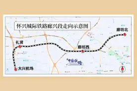 怀兴城际铁路廊兴段预计12月28日开通运营图片