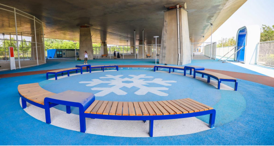 新首钢大桥桥下公共空间焕新登场，等你来打卡