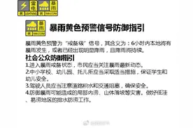 2小时内将出现30-50毫米降水！深圳市发布暴雨黄色预警信号图片