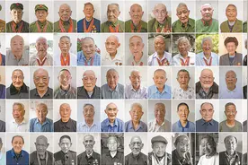 八年来，他坚持为黄山籍老兵拍摄照片图片