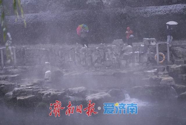 一年四季 泉在济南丨雪润泉城 护城河上演冬日仙境