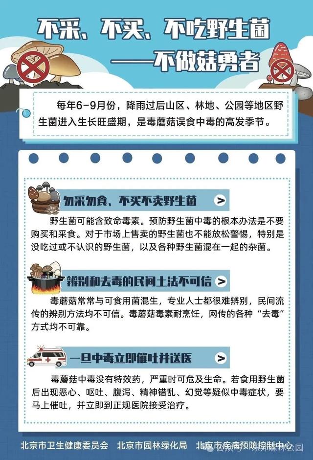 雨后大量出现！可致人中毒！北京疾控提醒