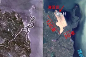 卫星影像直击：华容县团北村决堤前后对比图公布图片