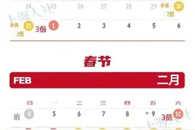 今年三倍工资日历 请查收！图片