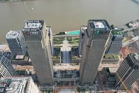 广州国际金融城再迎一超高层双子塔项目竣工验收图片