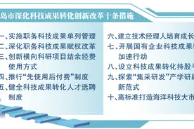 青岛发布“十条措施”，对成果转化“推一程”图片