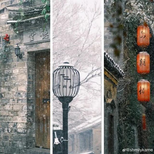 金陵飞雪讯，静待秦淮妆