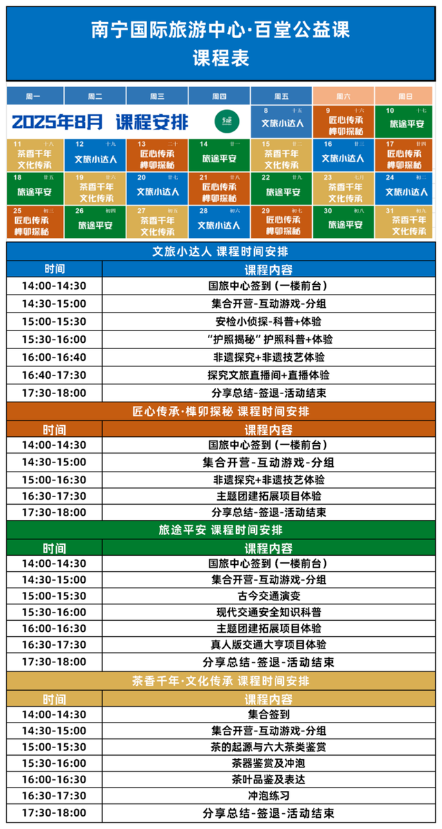 收获满满，精彩继续！南宁国际旅游中心“百堂公益课”免费开放，持续火热报名！