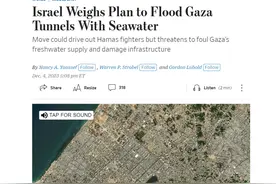 美媒：以色列安装大型抽水系统，可能用于向地下隧道灌注海水，驱逐哈马斯图片