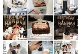 孙俪邓超为女儿庆生，亲吻照遭调侃→图片