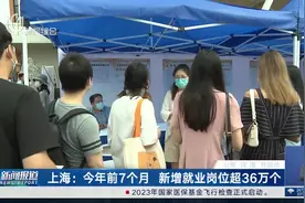 完成全年目标65.58%！上海今年前7个月新增就业岗位超36万个图片