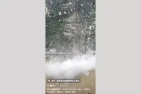 虎跳峡丽江段发生山体滑坡，知情人：景区目前未营业，不会影响香格里拉段图片