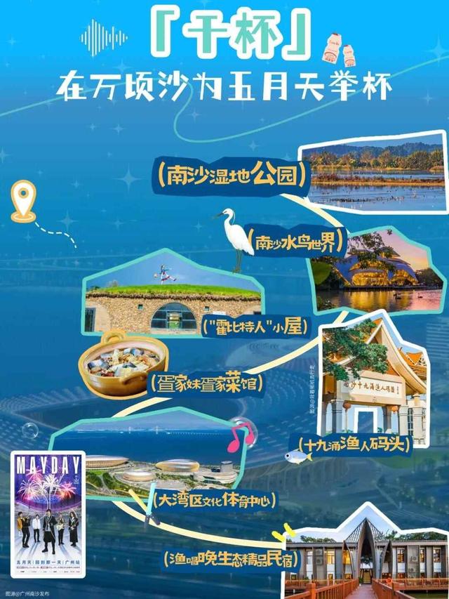 跟着五月天到南沙开启“最好的一天”！五条特色打卡路线来了