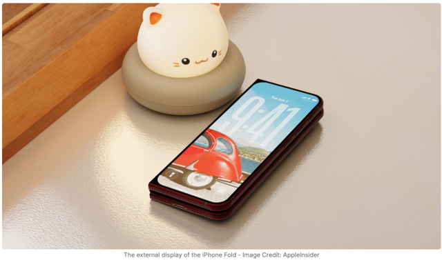 【语音】苹果首款折叠屏iPhone渲染图曝光 外观打几分？