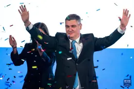 克罗地亚总统米拉诺维奇赢得连任图片