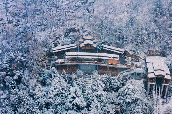 “洛阳怎么一下雪，就封神。”