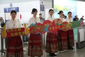 持续一个月！首趟“牡丹号”赏花专列今日开行图片