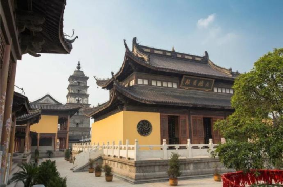 运河佛城高邮镇国寺