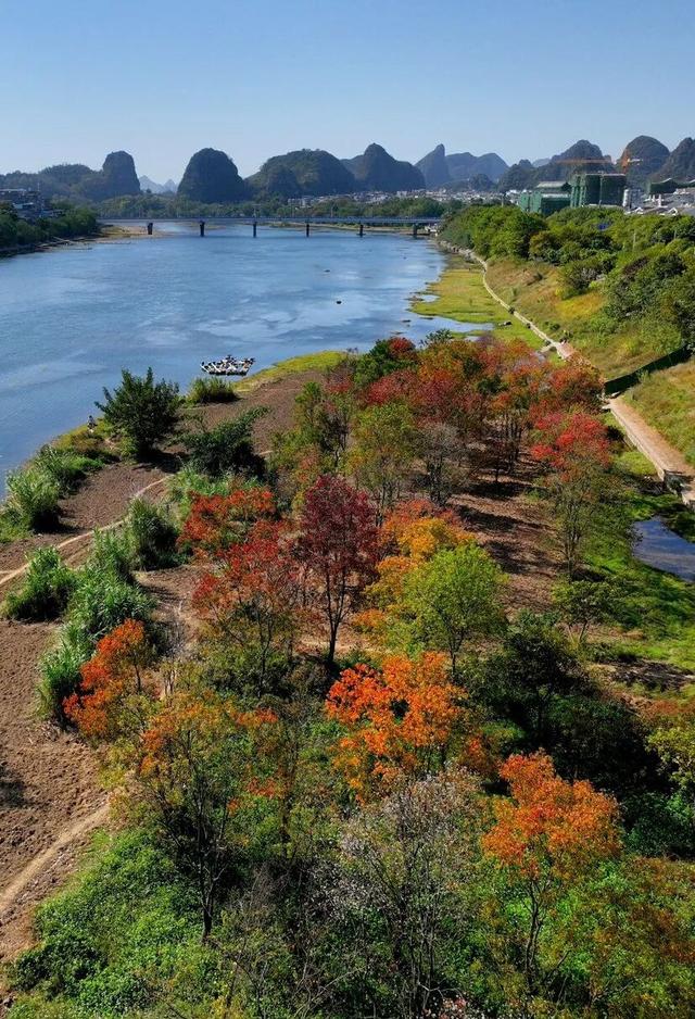 封神级美景！初冬的桂林，宛如打翻的调色盘
