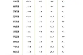 济南公布各区县上半年经济“成绩单”，历下区仍领跑图片