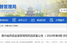 贵州省药品监督管理局药品质量公告（2024年第4期 总第54期）图片