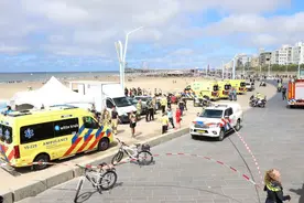 荷兰海牙附近海滩发生爆炸事故，致多人受伤图片