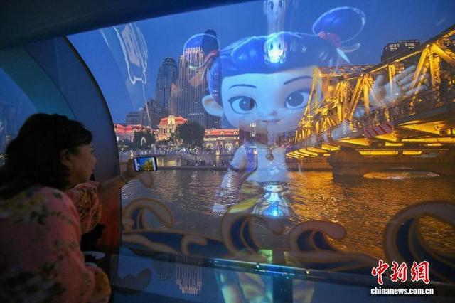 天津：哪吒号主题游船正式运营