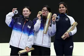 因冷酷脸走红的韩国射击女神金艺智，已签约娱乐公司图片