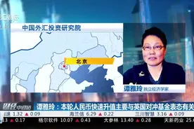 在岸、离岸人民币双双大涨 谭雅玲：本轮人民币快速升值主要与英国对冲基金表态有关视频封面