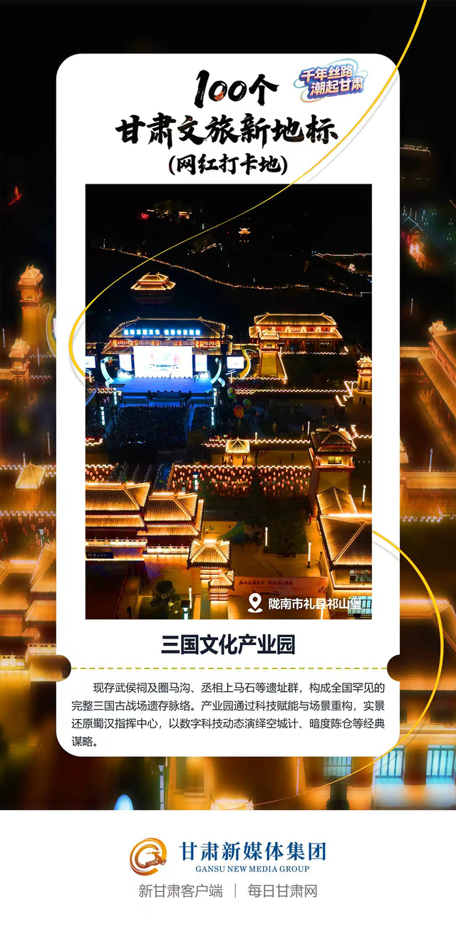 【微海报】100个甘肃文旅新地标(网红打卡地)——陇东南地区