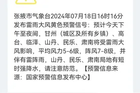 最新预警：雷雨+6级大风！局地短时强降水！注意出行安全→图片