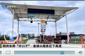 荆州东将“开口子”！直接从服务区下高速图片