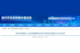 优环境 强监管丨山东潍坊房屋建筑和市政工程招投标监管工作会议召开图片